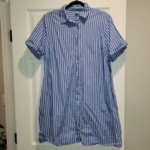 Old Navy Striped Shirt Dress